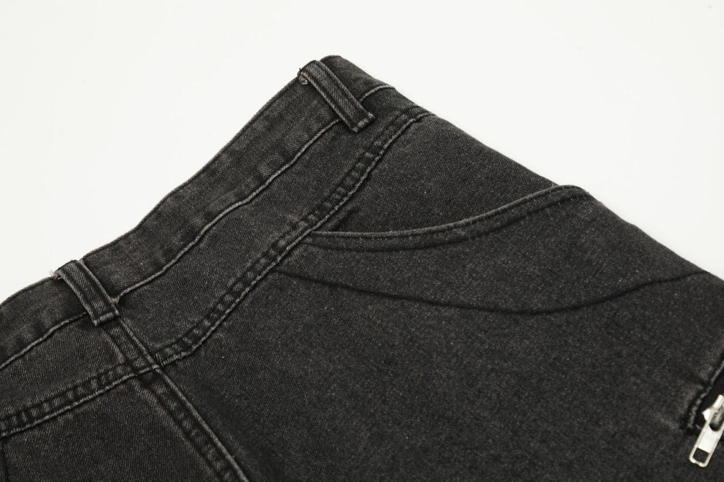 New Multi-Pocket Work Jeans Couple Pants