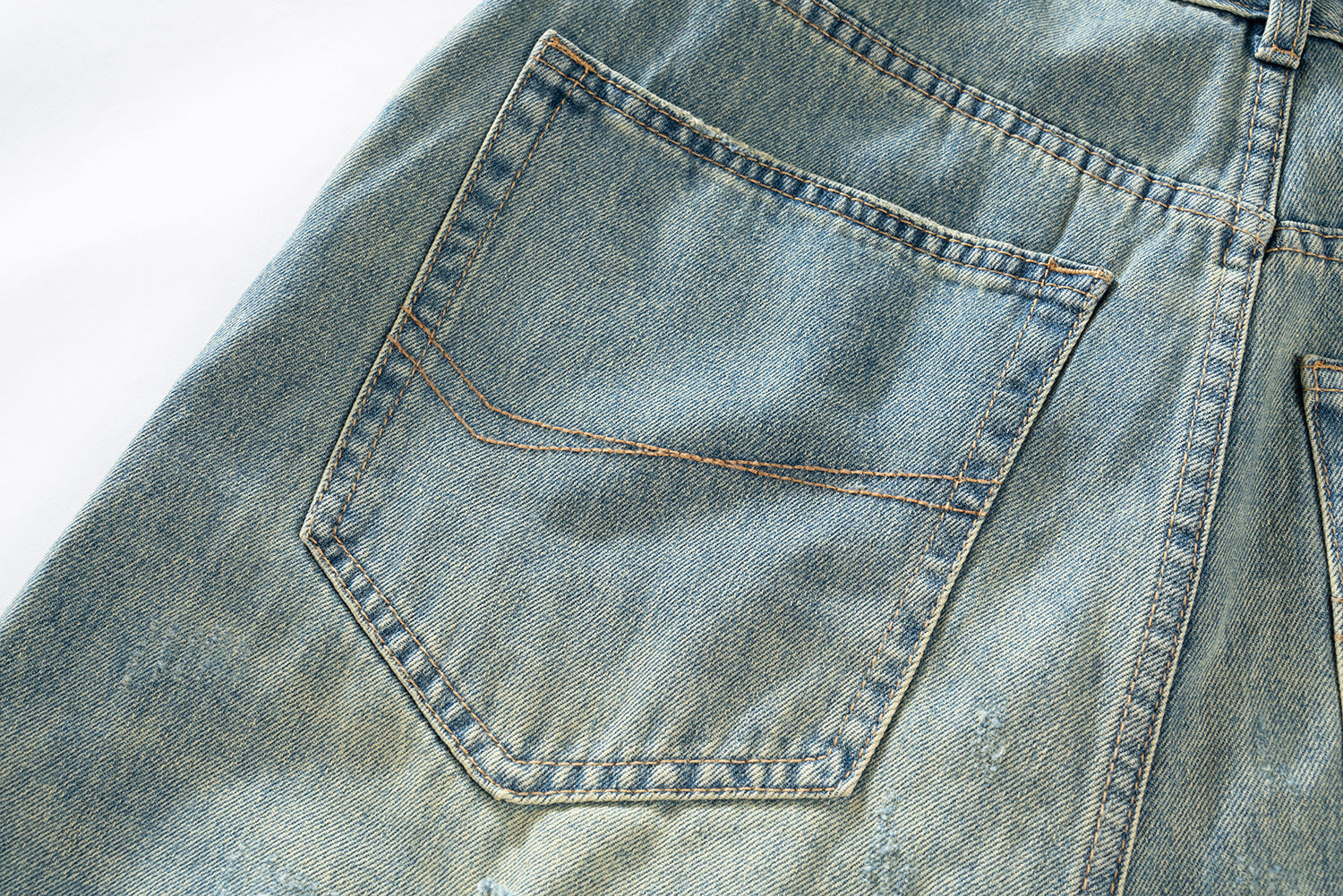 New Retro Loose Street Beggar Tassel Ripped Jeans