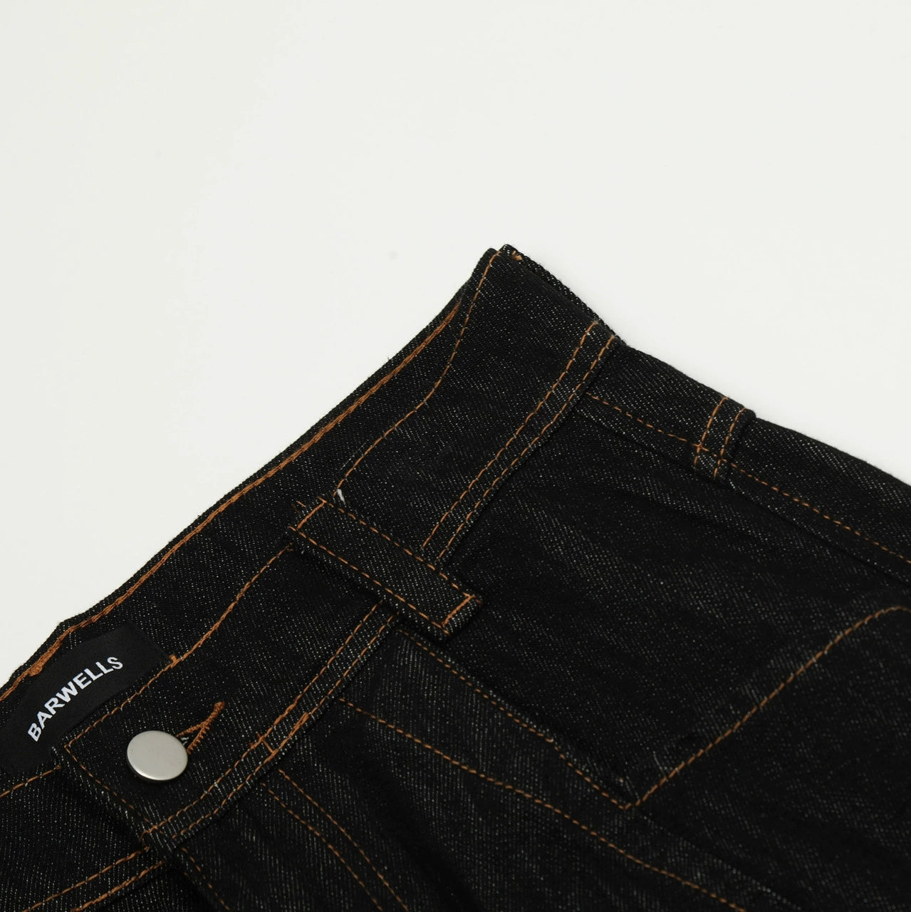 Fashion workwear jeans high street embroidery loose wide pants