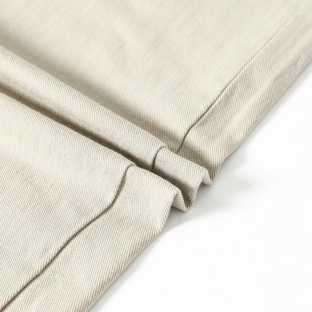 Fashion workwear jeans high street embroidery loose wide pants