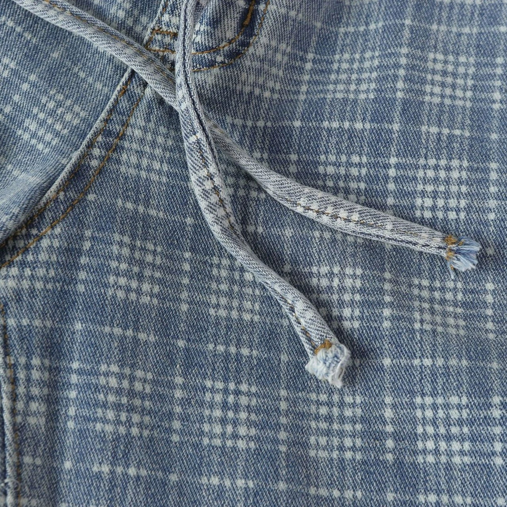Plaid sports loose casual pants