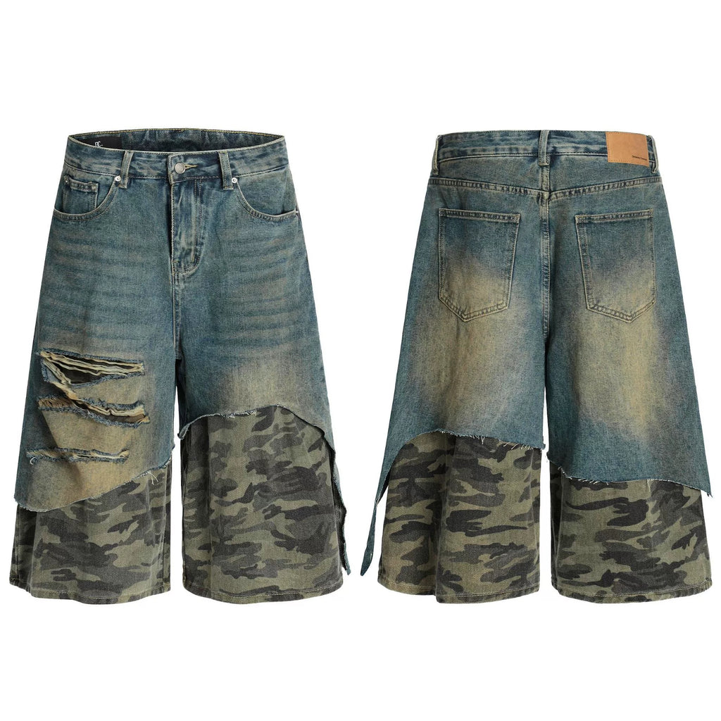Fashion sports loose camouflage shorts