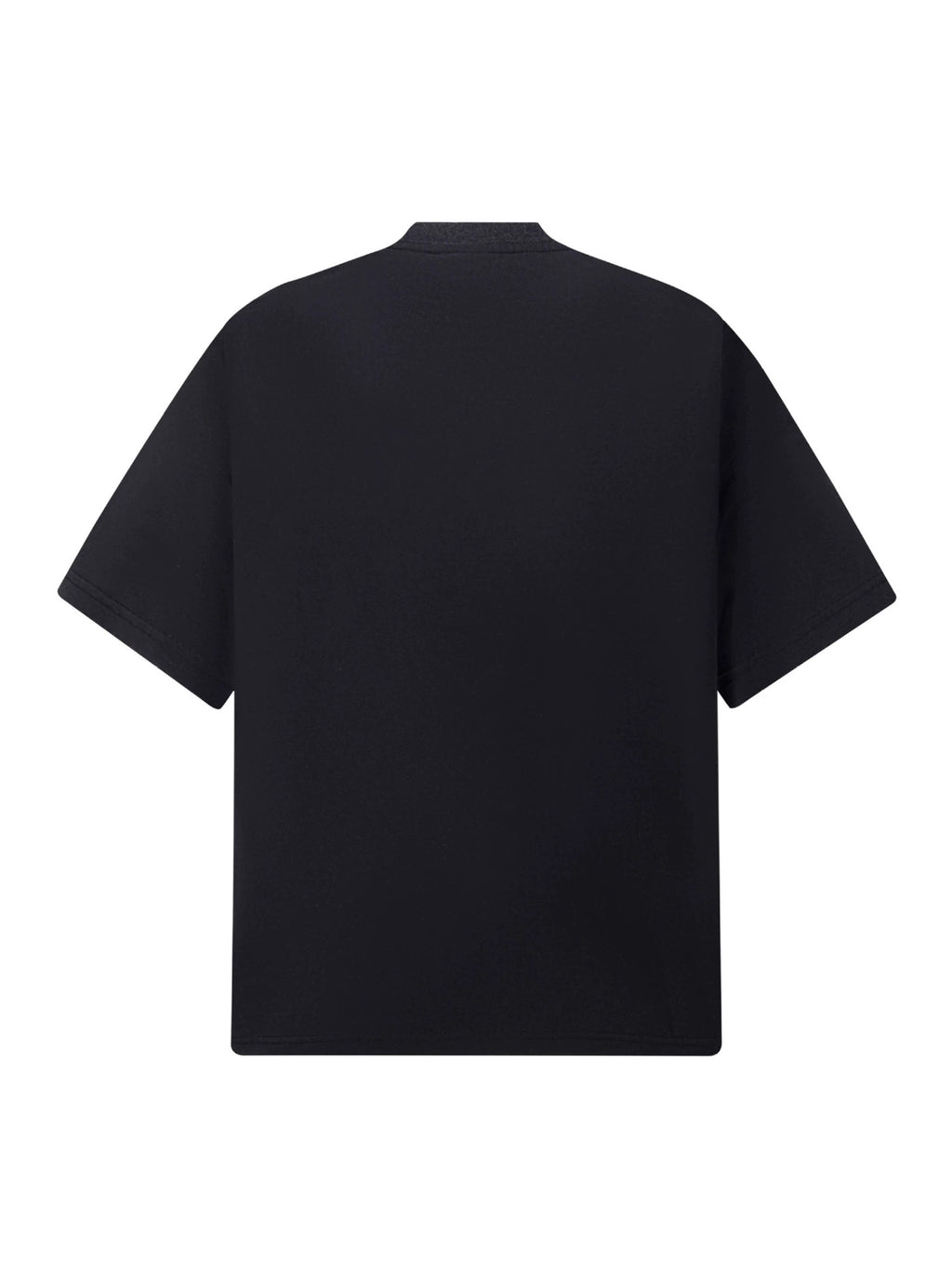 Fashion printed solid color T-shirt