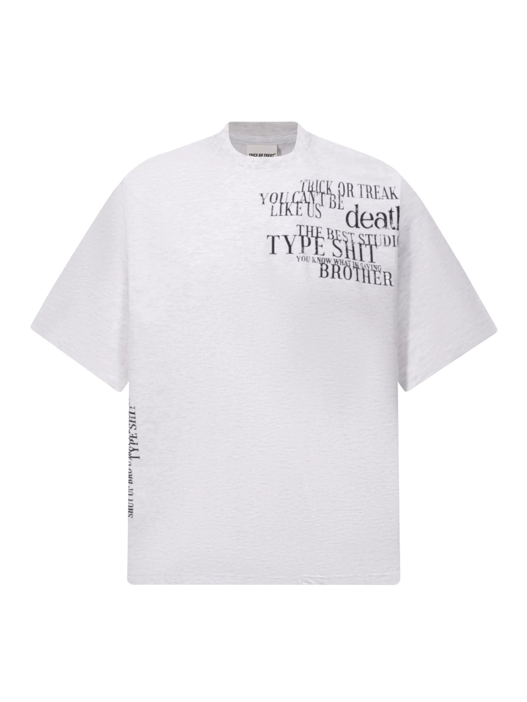 Fashion printed solid color T-shirt