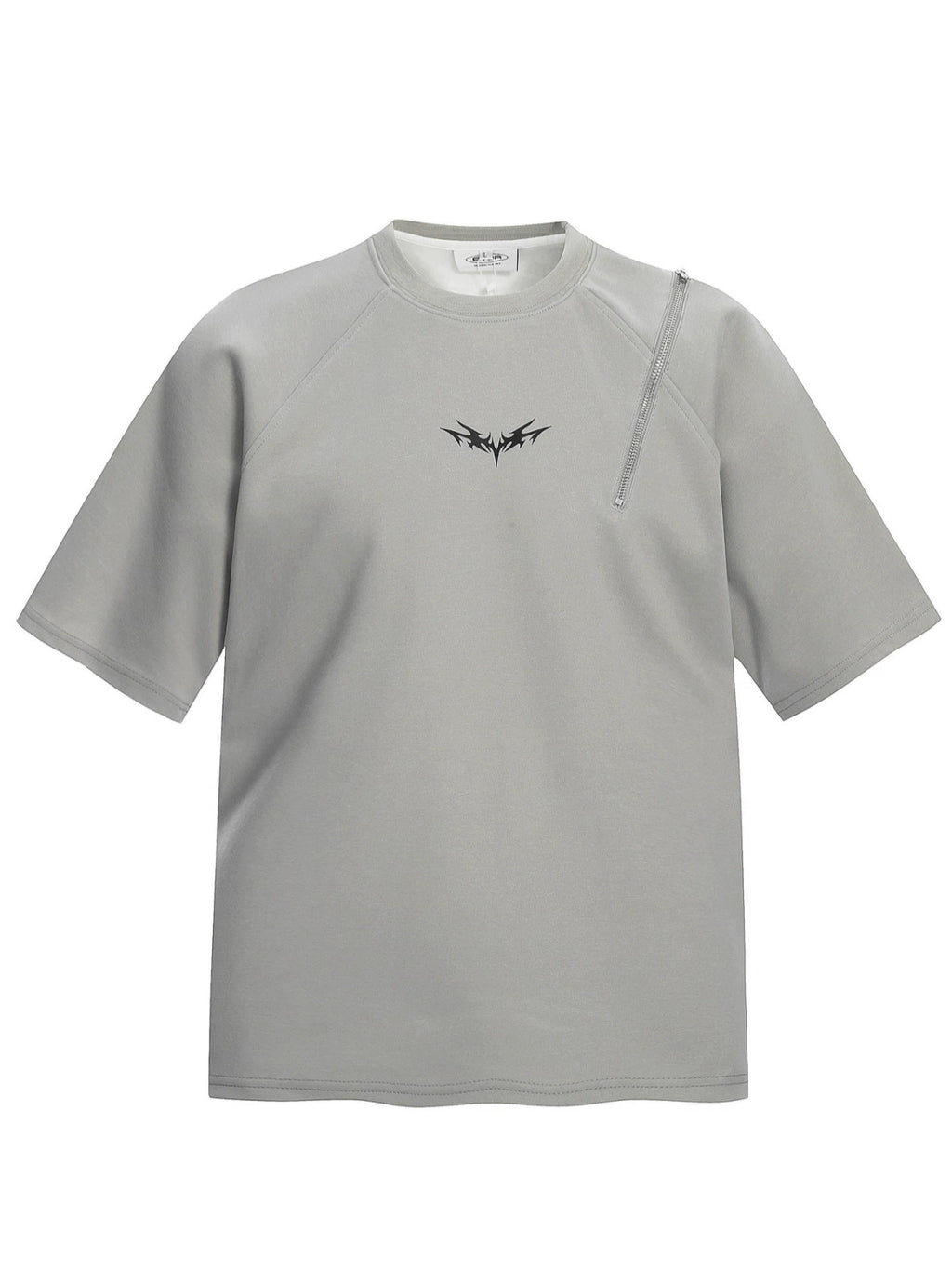 Fashion printed solid color T-shirt