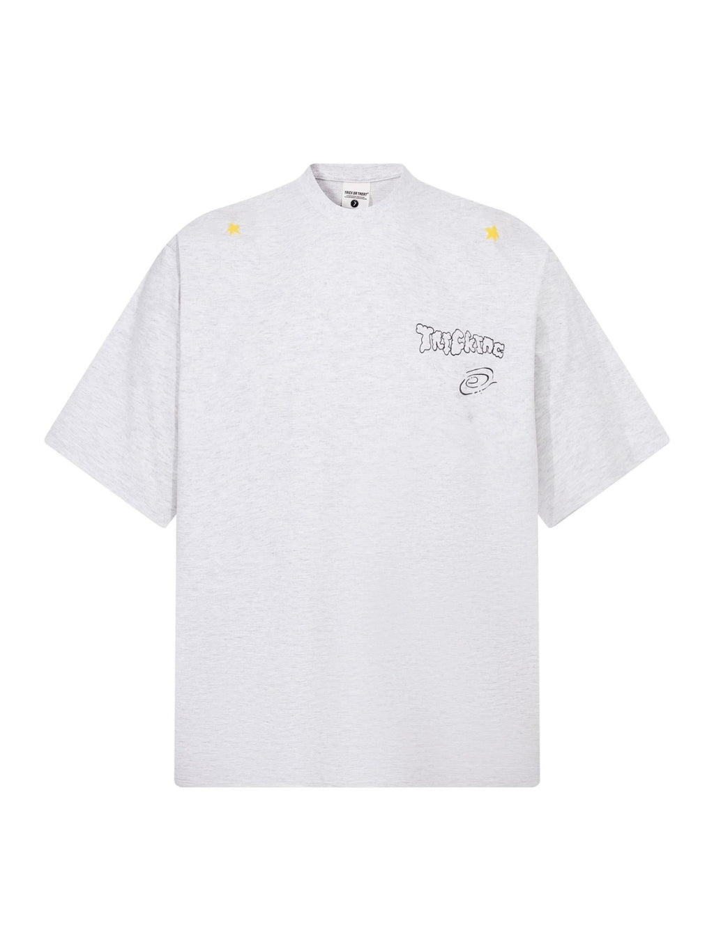 Fashion printed solid color T-shirt