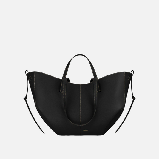 Cyme Edition Textured Black with Ecru Stitching